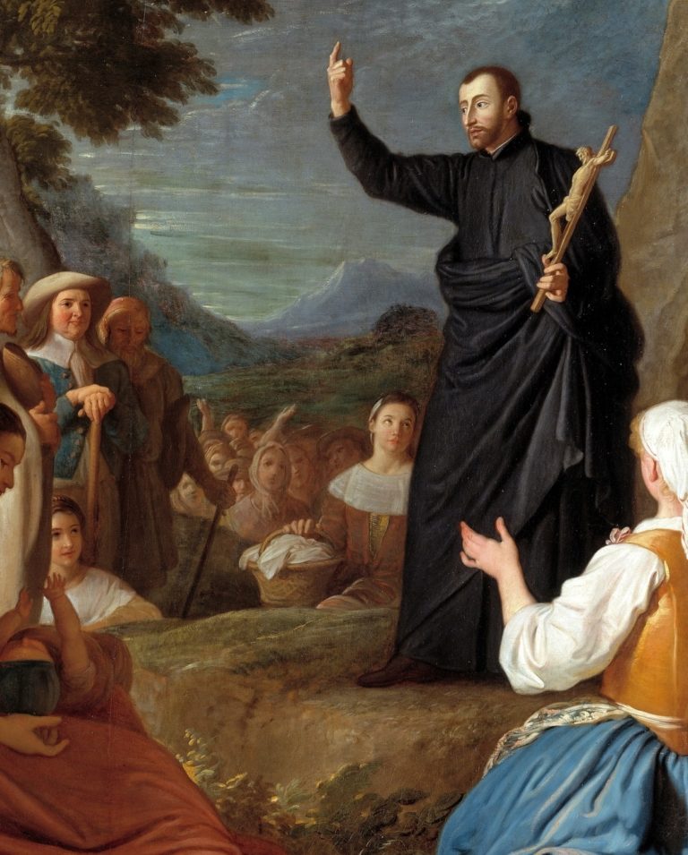 *Un Saint, un Miracle* : Saint Jean-François Régis (1597-1640) guérit une fillette gravement malade San_Francisco_de_Regis_predicando_Museo_del_Prado-768x955